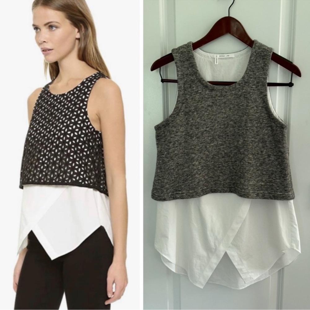 Derek Lam 10 Crosby Sweatshirt/ Shirttail Tank